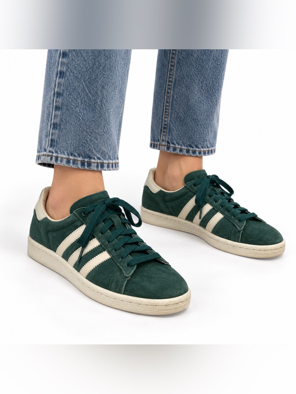 Adidas Campus 80s IG1351 Green Suede Sneakers Men 5 Women 6 EU 37⅓